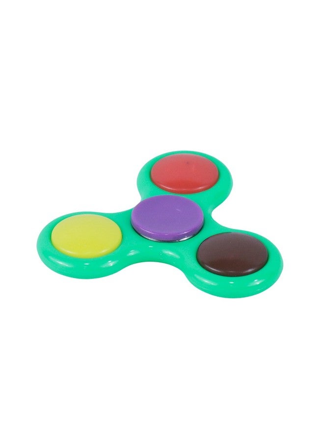 Premsons® Hand Spinner Desk Toy - High Speed Smooth Finger Spin Sensory Fidget Stress Relief Game Play for Kids & Adults - Birthday Party Gift - Plastic - Green & Multi Bearing - Image 2