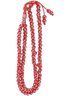 99 Resin Bronzing Printed Carved Prayer Meditation Rosary Bracelet