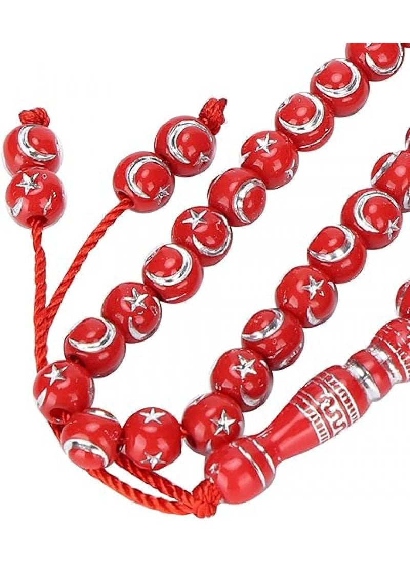 Y&D - 99 Resin Bronzing Printed Carved Prayer Meditation Rosary Bracelet - Image 1