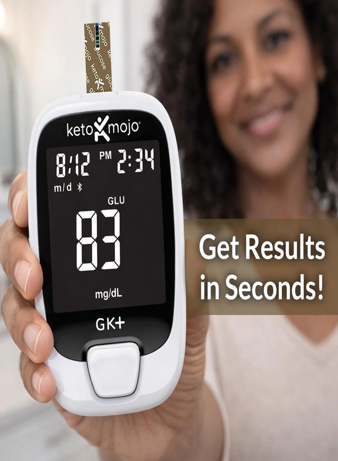 Keto-Mojo GK+ Blood Glucose Monitor Kit with 70 Glucose Test Strips – At-Home Diabetes Glucometer, Testing Bluetooth Blood Sugar Meter with App Tracking HSA/FSA - Image 3