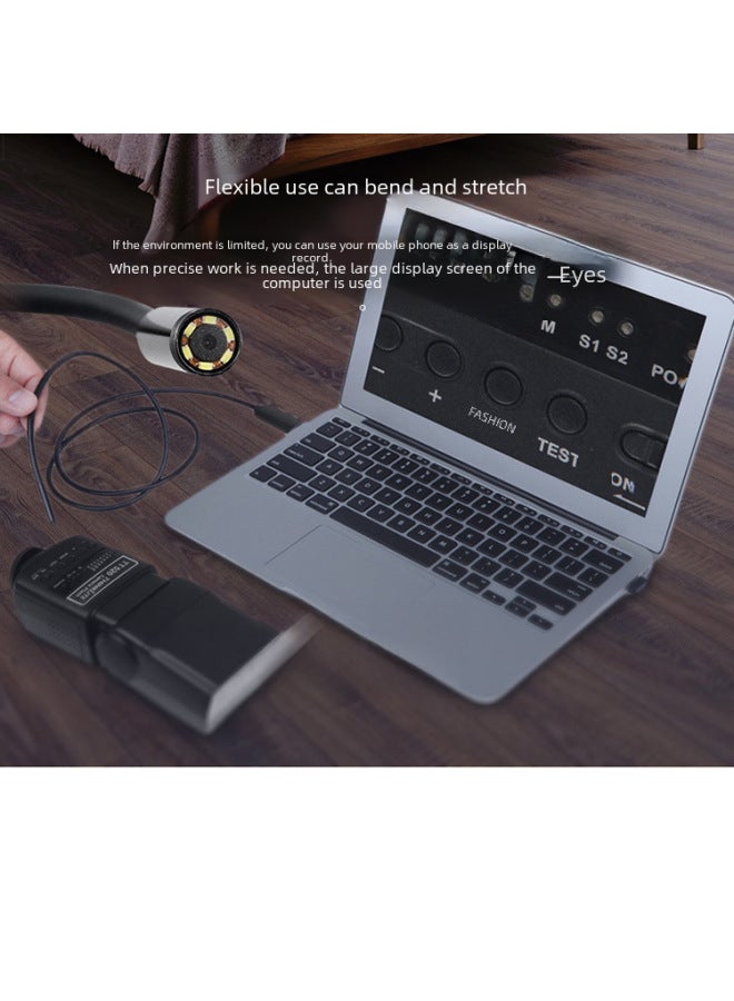 5.5 مللي متر Usb أندرويد الهاتف المدمج في الكاميرا الصناعية المنظار الأنابيب تكييف الهواء كاميرا إصلاح السيارات 1 متر 2 متر 5 متر-اللون: 3.5 متر سلك مرن - Image 2