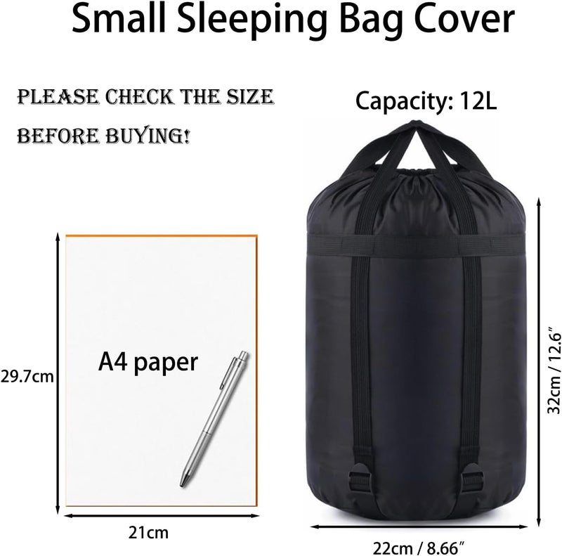 MOOCY Compression Stuff Sack, 12L/24L/45L Sleeping Bag Cover Sack Sleeping Bags Storage Stuff Sack Organizer - Great Sleeping Bags Clothes Camping Hiking Backpacking - Image 1