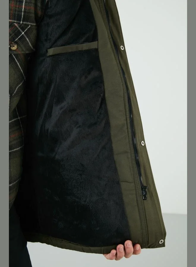 Buratti  Buratti Collar Furry Detachable Hooded Coat Men's COAT 571717 for Men | Best Price UAE