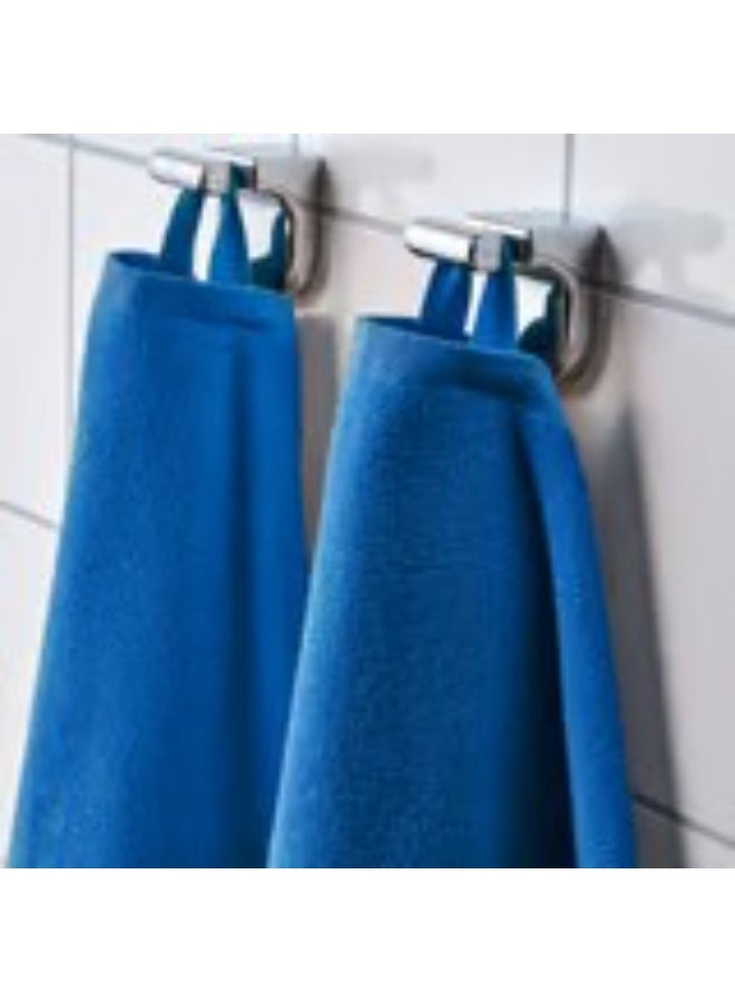 Bath towel bright blue 70x140 cm - Image 3
