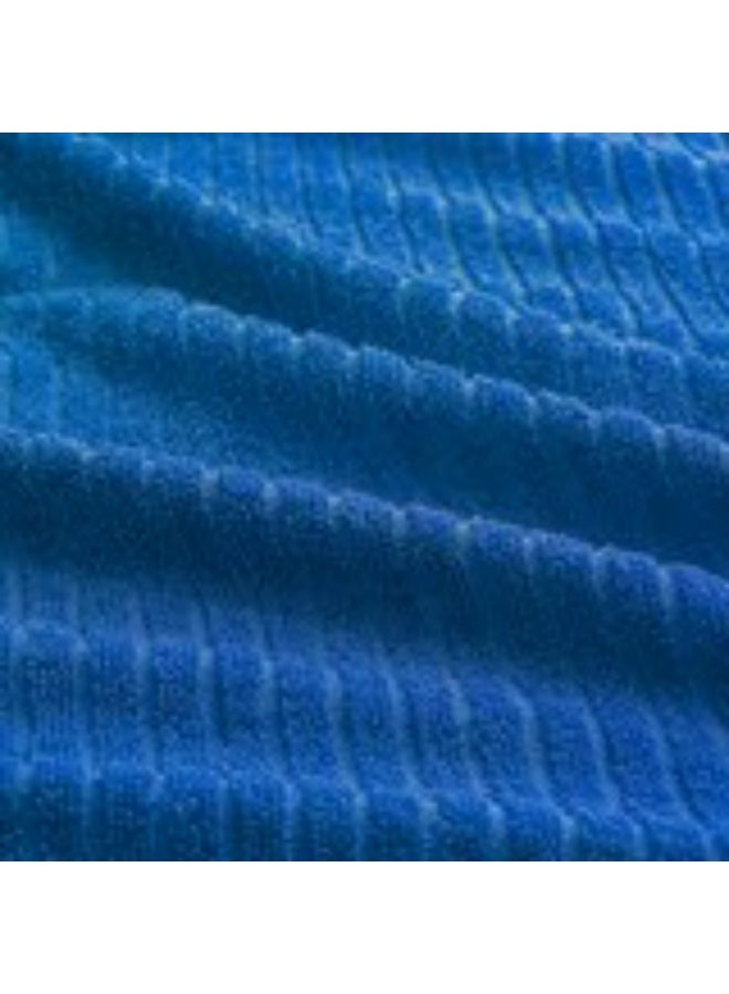 Bath towel bright blue 70x140 cm - Image 2