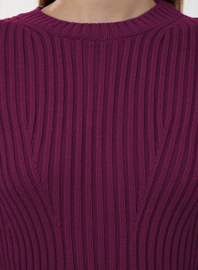 trendyol Plum Mini Knitwear ALine Formda Dress - Image 4