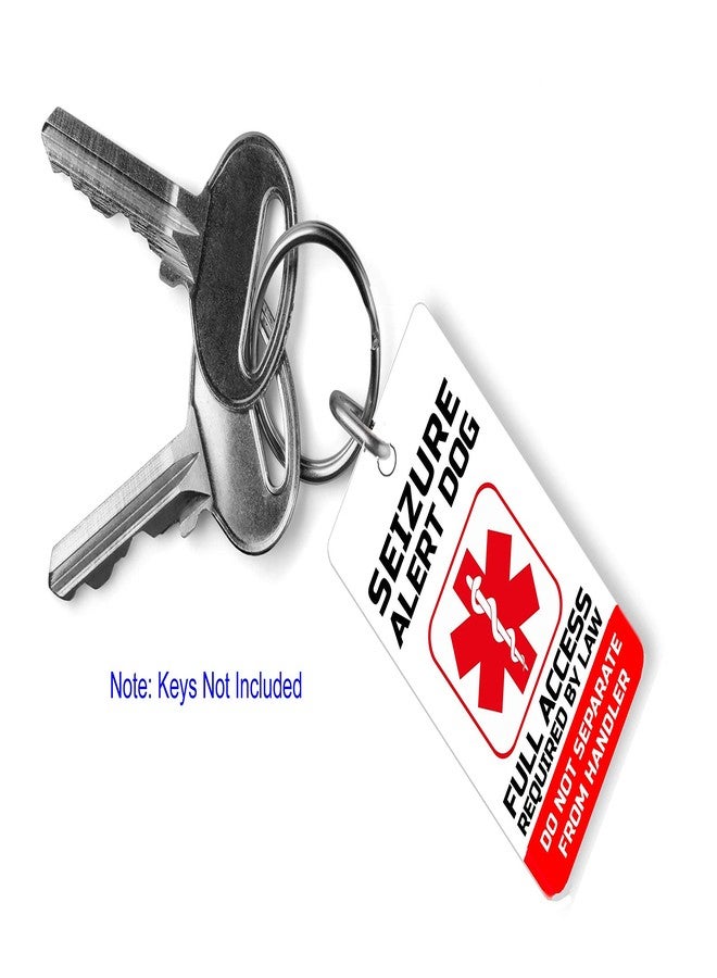 Just 4 Paws PVC Seizure Alert Service Dog Key or Collar Tag for ADA Seizure Alert Dog (Seizure Alert SA21) - Image 2