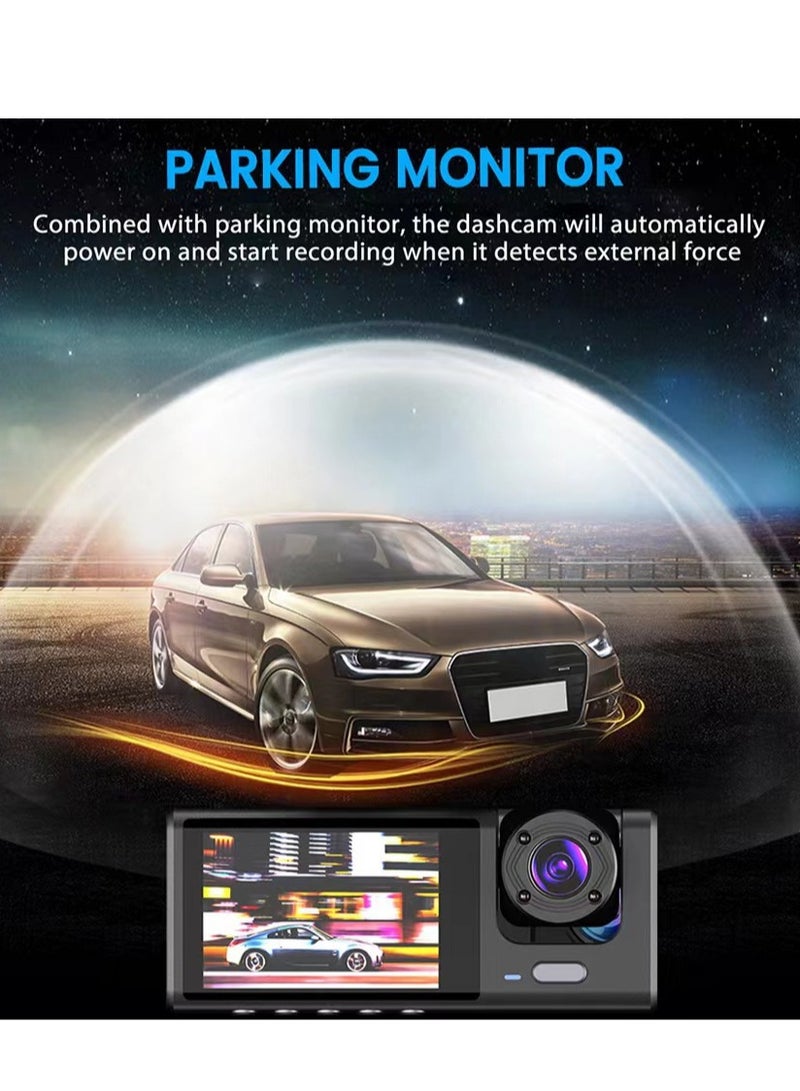 Driving Recorder Front, Middle, and Rear - 1080P Full HD Driving Recorder with Built-in Wi-Fi GPS, Night Vision, 170° Wide Angle, WDR, 24H Parking Mode. - Image 5