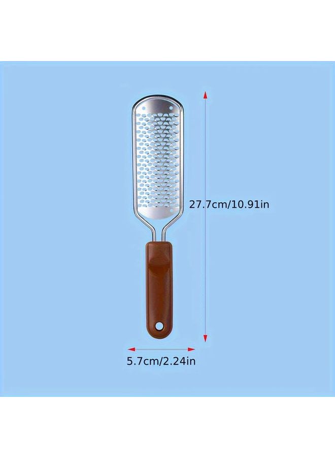 Black 304 Stainless Steel Foot File with PP Handle for Smooth Feet - Image 5