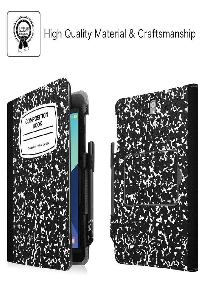 Fintie - Fintie Keyboard Case for Samsung Galaxy Tab S3 9.7, Premium PU Leather Stand Cover with S Pen Protective Holder Detachable Wireless Bluetooth Keyboard for Tab S3 9.7(SM-T820/T825/T827), Composition - Image 1