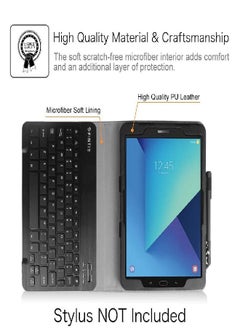 Fintie Fintie Keyboard Case for Samsung Galaxy Tab S3 9.7, Premium PU Leather Stand Cover with S Pen Protective Holder Detachable Wireless Bluetooth Keyboard for Tab S3 9.7(SM-T820/T825/T827), Composition  - Image 3