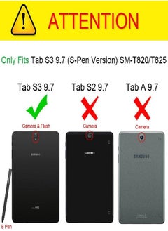 Fintie Fintie Keyboard Case for Samsung Galaxy Tab S3 9.7, Premium PU Leather Stand Cover with S Pen Protective Holder Detachable Wireless Bluetooth Keyboard for Tab S3 9.7(SM-T820/T825/T827), Composition  - Image 2