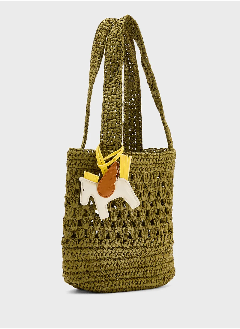جينجر Whimsy Winged Pony Bag Charm