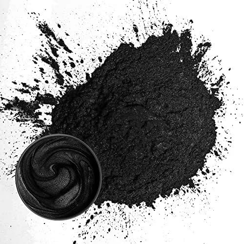 IRIKA Pearl/Mica Powder Black - 20g for Resin Art and Craft (Pack of 1) - Image 1