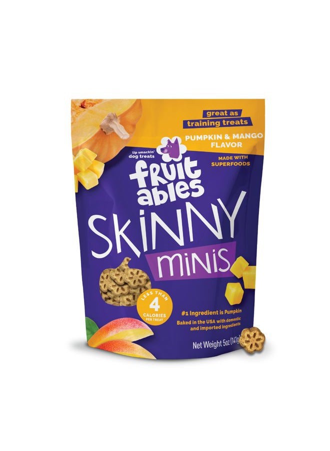 Fruitables Skinny Minis Pumpkin and Mango Soft and Chewy Dog Treats 141g - Image 1