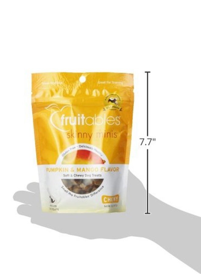 Fruitables Skinny Minis Pumpkin and Mango Soft and Chewy Dog Treats 141g - Image 3