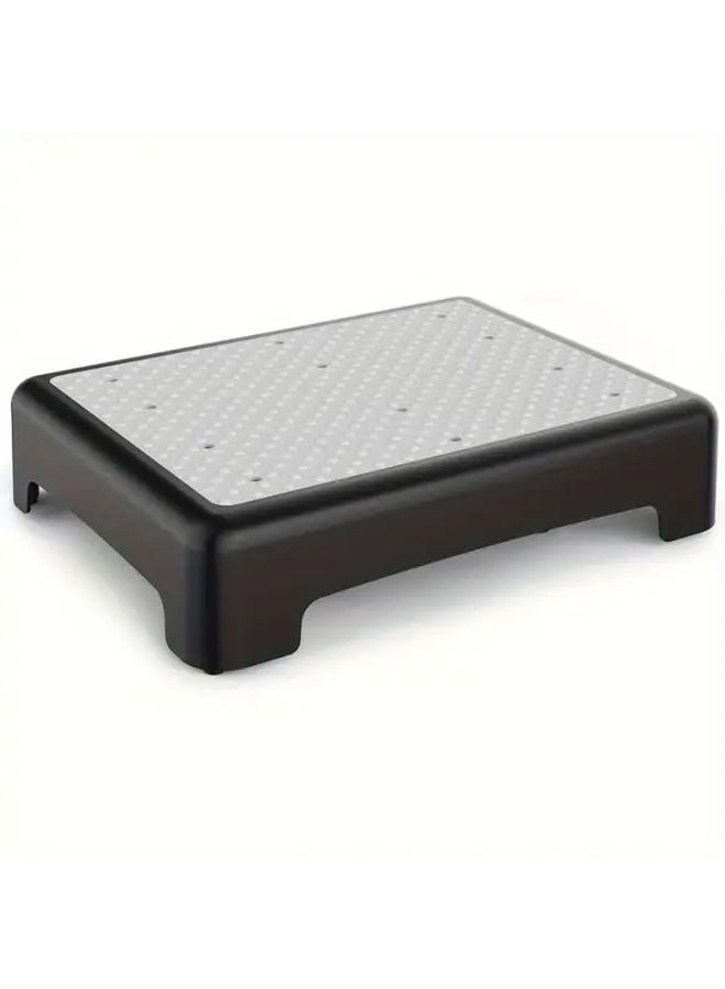 Heavy Duty Portable Black Plastic Step Stool 420 Lbs Capacity Anti Slip Indoor Outdoor Use - Image 2