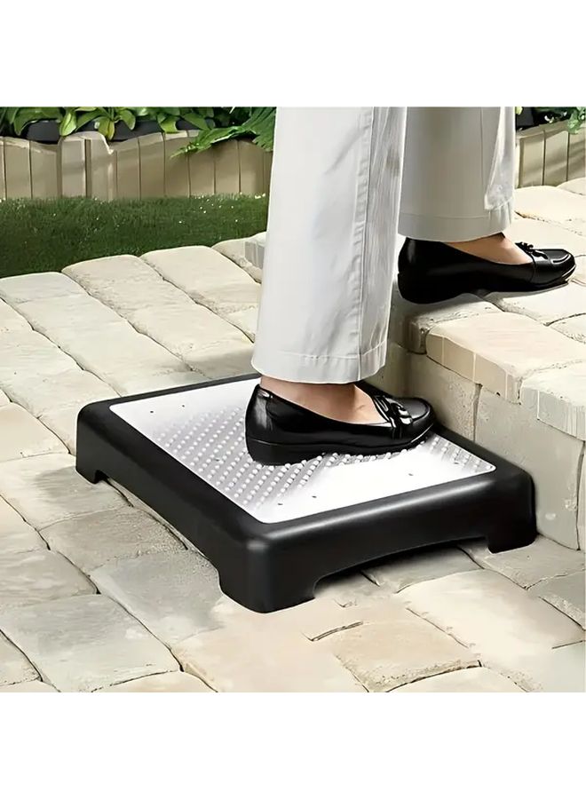 Heavy Duty Portable Black Plastic Step Stool 420 Lbs Capacity Anti Slip Indoor Outdoor Use - Image 3
