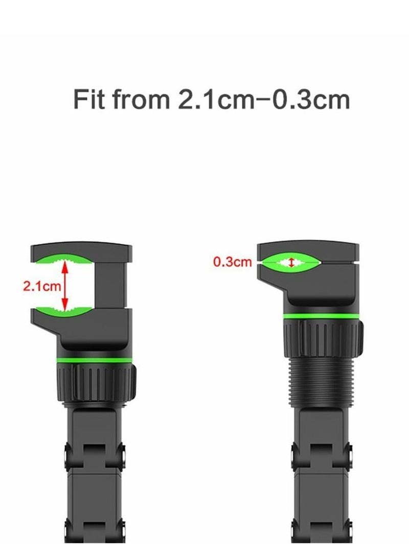 Car Phone Holder Multifunctional 360 Degree Rotatable Auto Rearview Mirror Mount Seat Hanging Clip Bracket Cell Phone Holder for 4.0-6.1 Inch Phone Gps Navigation Adjustable Support (green) - Image 4