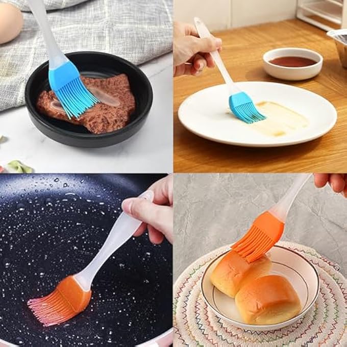 Duomama 6Pcs Egg Fryers Set With 2 Pcs Silicone Brushes  Cooking Tools For Breakfasts  Easy Flip Design - Image 3