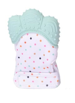 Pikkaboo Organic 2in1 BPA Free nonslip baby mitten teether & pacifier - Mint  - Image 1