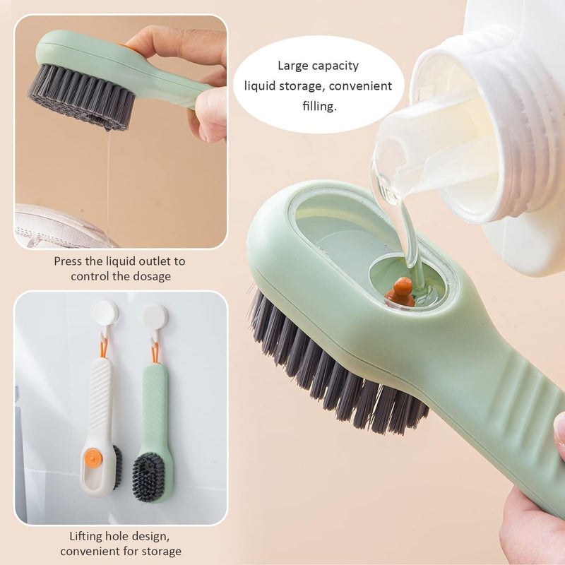 BIRDLINE Automatic Liquid Shoe Cleaning Brush with Built-in Soap Dispenser | Multifunctional Leather & Sport Shoes Cleaning Brush with Liquid Dispenser for Clothes, Shoe Cleaner, Sneaker Cleaner. - Image 3