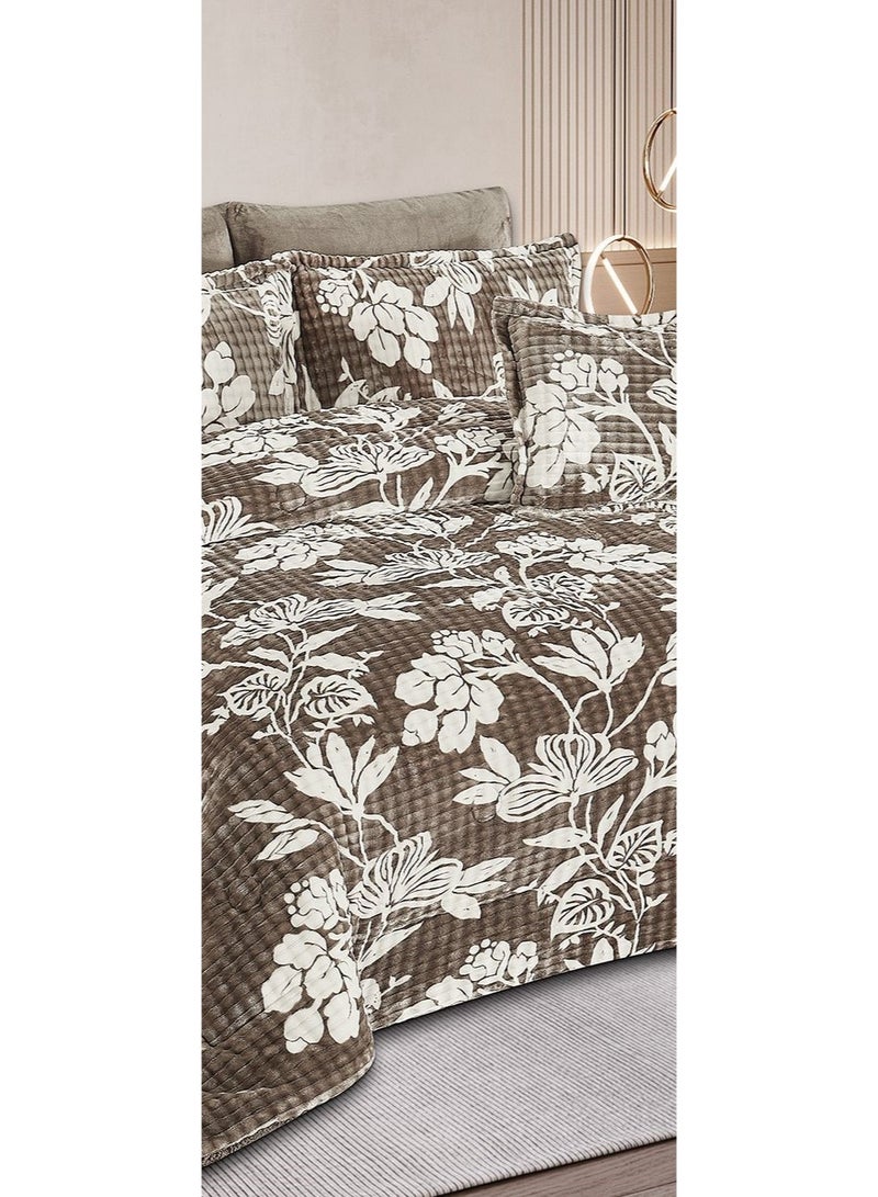 مارك مفرش نفرين سرير شتوي بتصميم مشجر  فخم مقاس 240*260 سم - Image 3