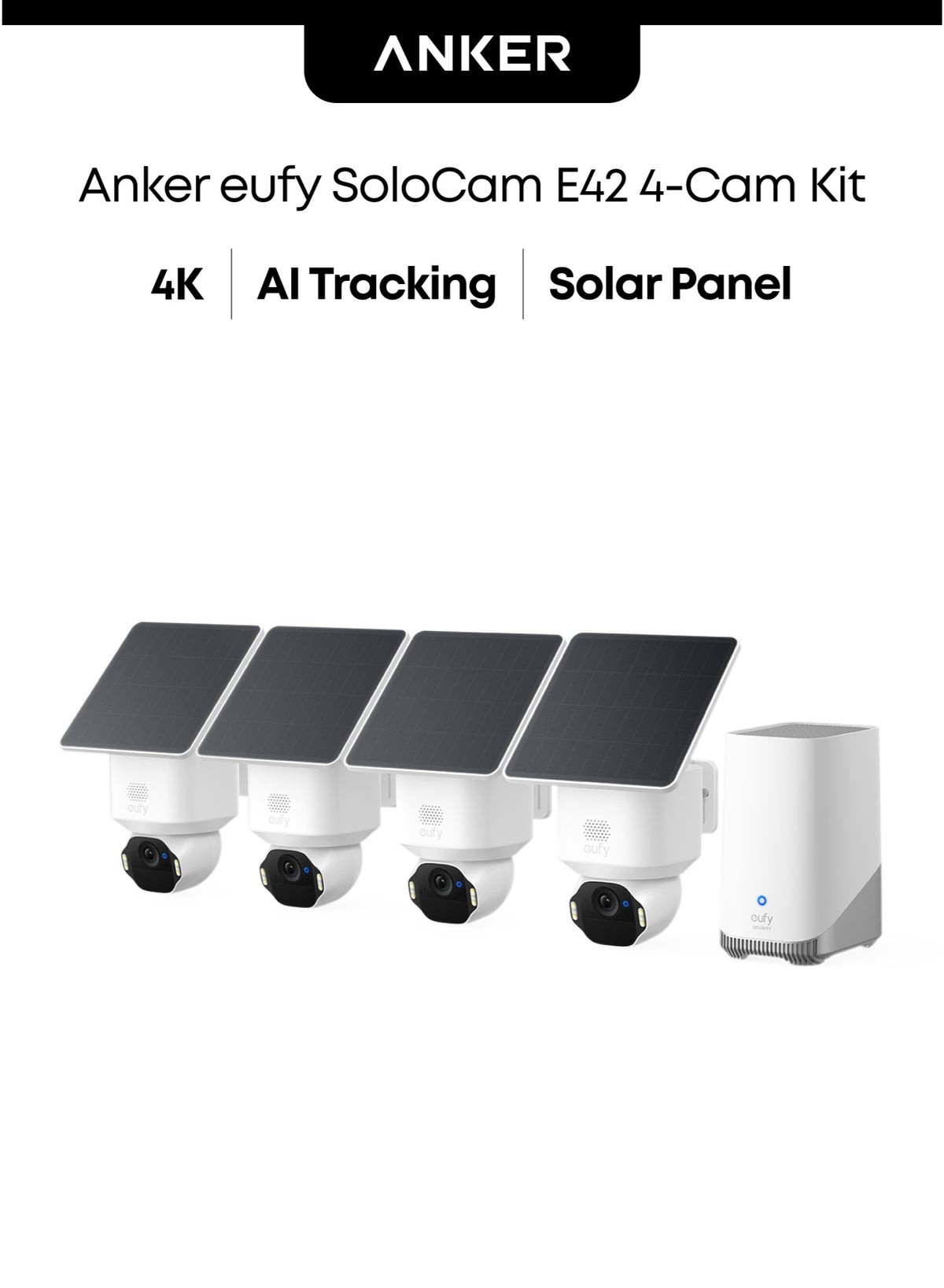 eufy Eufy Solo Cam E42 4-cam Kit 2750 g Z6B74C8BBA8B8AF72B809Z