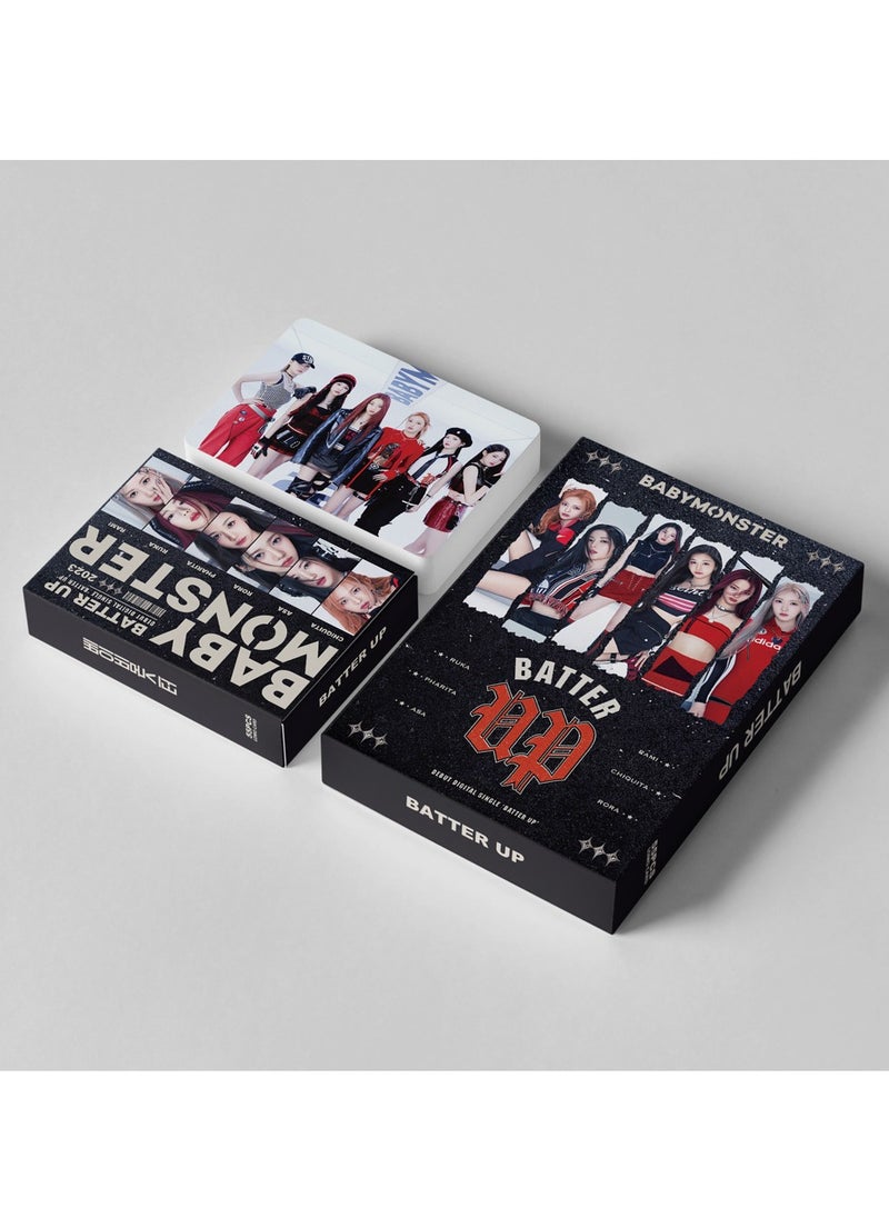 55Pcs BABYMONSTER New Album BATTER UP Lomo Card