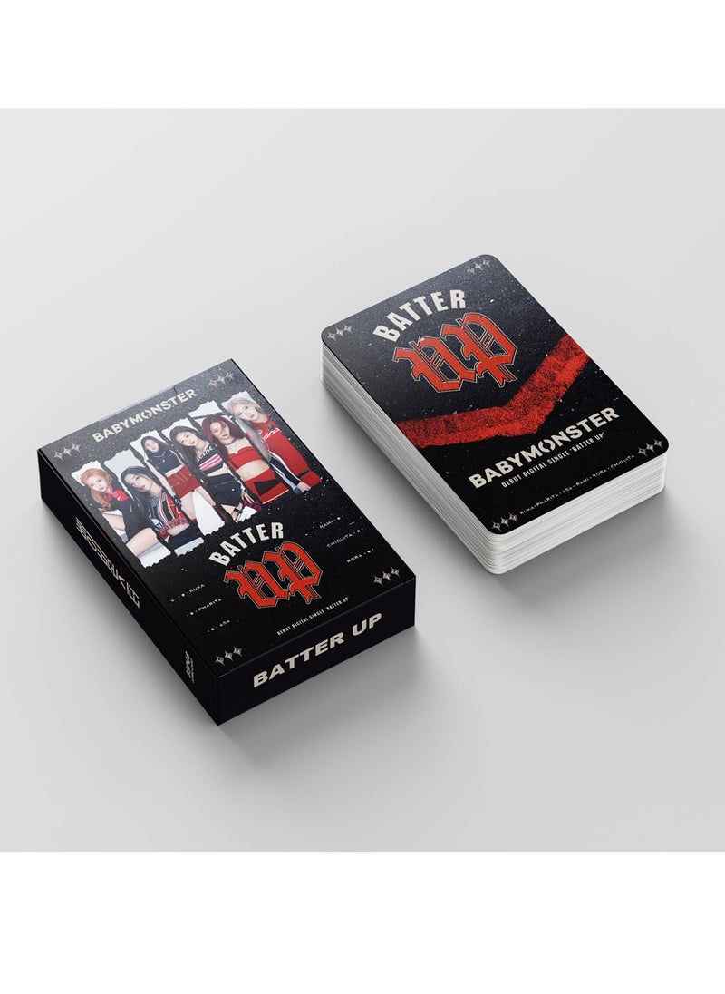 55Pcs BABYMONSTER New Album BATTER UP Lomo Card