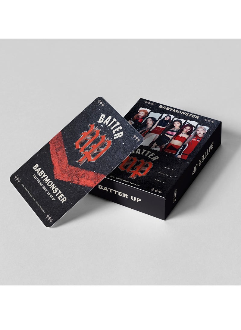 55Pcs BABYMONSTER New Album BATTER UP Lomo Card
