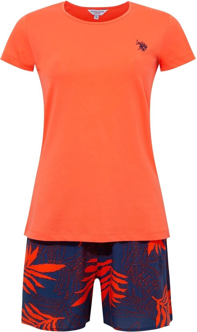 U.S. Polo Assn. Women's Coral Shorts Set - Image 1