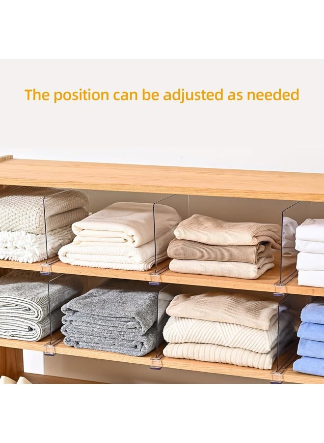 Uni HIMO Shelf Dividers，Vertical Purse Organizer for Closet，Thickened and Sturdy Shelf Organizer for Sweater, Shirts, Handbags,8" Tall x 11" (6 Pcs) - Image 5