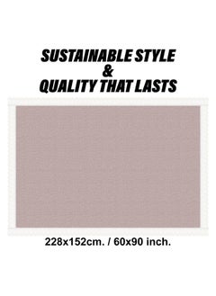 Kuber Industries Kuber Industries PVC Table Cover 6 seater | Table Protector Sheet | Waterproof and Dustproof | Plain Texture Table Cloth | Dining Table Cover | 60x90 Inch | Beige  - Image 3