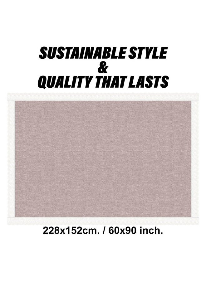 Kuber Industries - Kuber Industries PVC Table Cover 6 seater | Table Protector Sheet | Waterproof and Dustproof | Plain Texture Table Cloth | Dining Table Cover | 60x90 Inch | Beige - Image 1