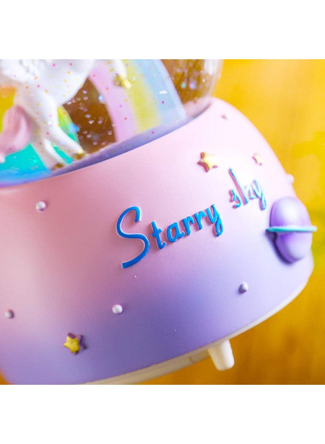 VECU VECU Unicorn Snow Globe for Kids, 100 MM Snow Globe With Musics, Perfect Unicorn Music Box for Girls, Granddaughters Babies Birthday  - Image 4