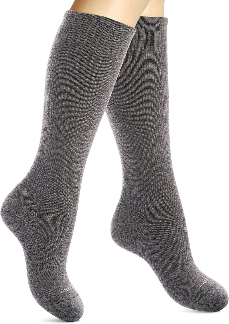 SocksLane جوارب ضغط قطنية من للنساء والرجال. دعم بطول الركبة بقوة 15-20 مم زئبق - Image 1