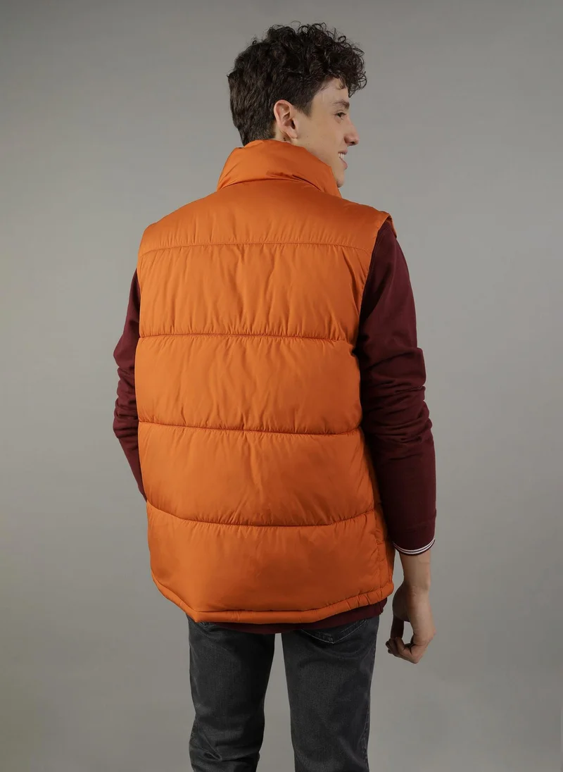 American Eagle Zip Through Puffer Vest Jacket