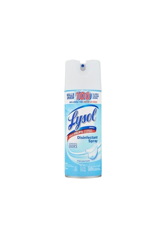 Lysol Crisp Linen Scent Disinfectant Spray (354ml) - Image 1