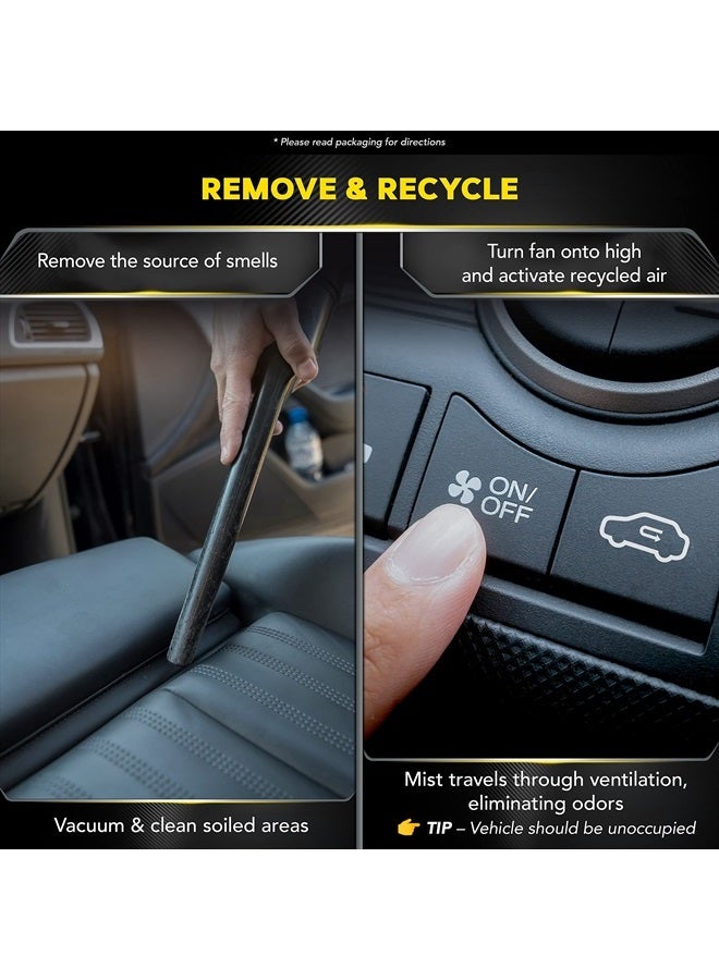 Meguiars Whole Car Air Re-Fresher Odor Eliminator Mist, Black Chrome Scent - Car Odor Remover u0026 Car Air Freshener to Eliminate Bad Odors - 2 Oz Aerosol - Image 5