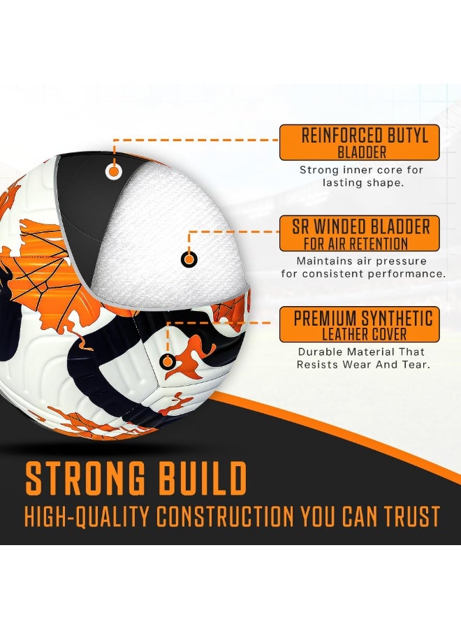 كرة قدم تدريبية مقاس 5، كرة قدم للتدريب داخل وخارج الصالات - Image 5