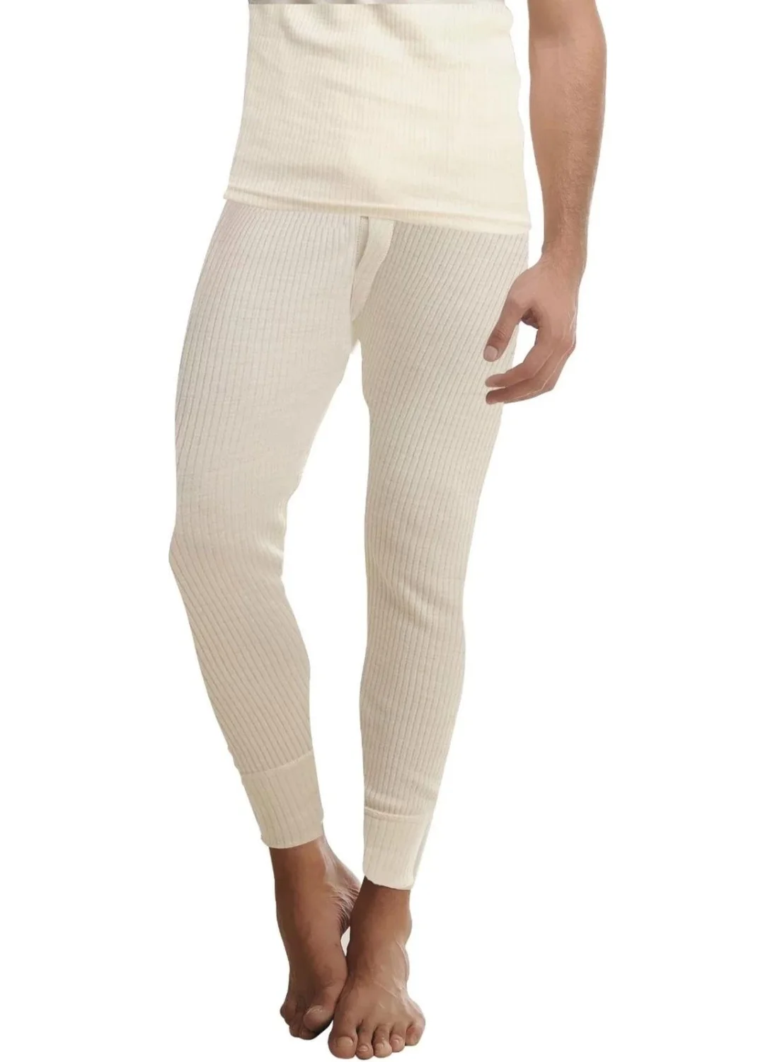 Hasyün Men's 100% Wool Long Johns Underwear 1001 - 1 Piece
