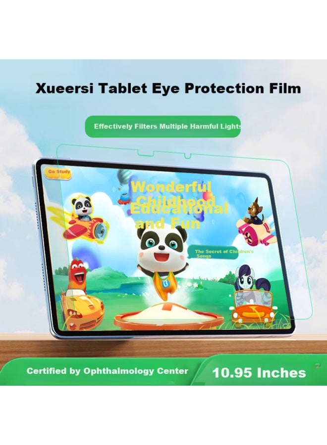Bosqing Screen Protector For Xueersi S3 10.95-inch Anti-blue Light Eye Protection Tempered Film For Kids Student Tablet Anti-fingerprint Shockproof Screen Protector - Image 1