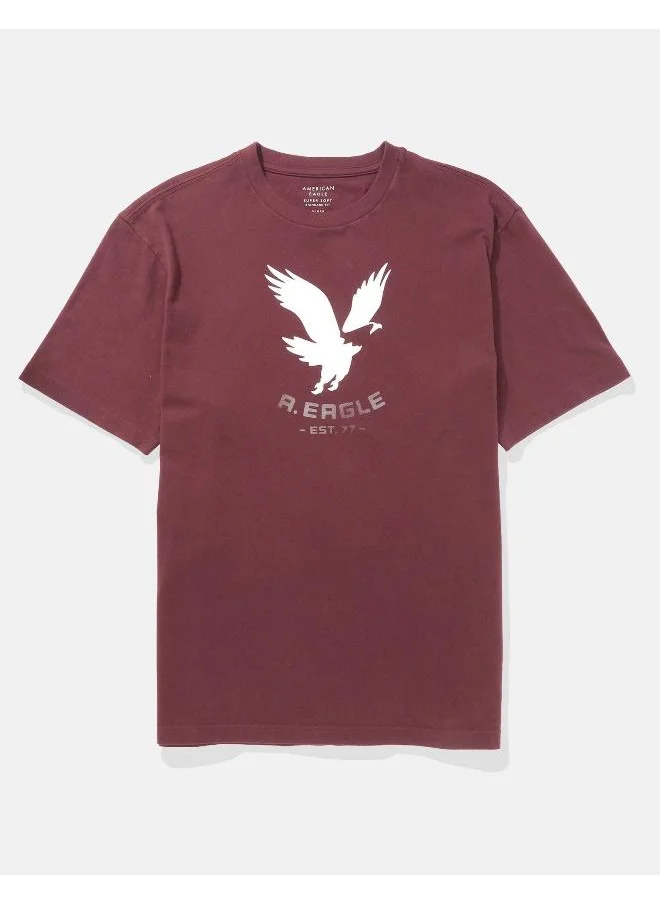 امريكان ايجل Logo Detail Crew Neck T-Shirt
