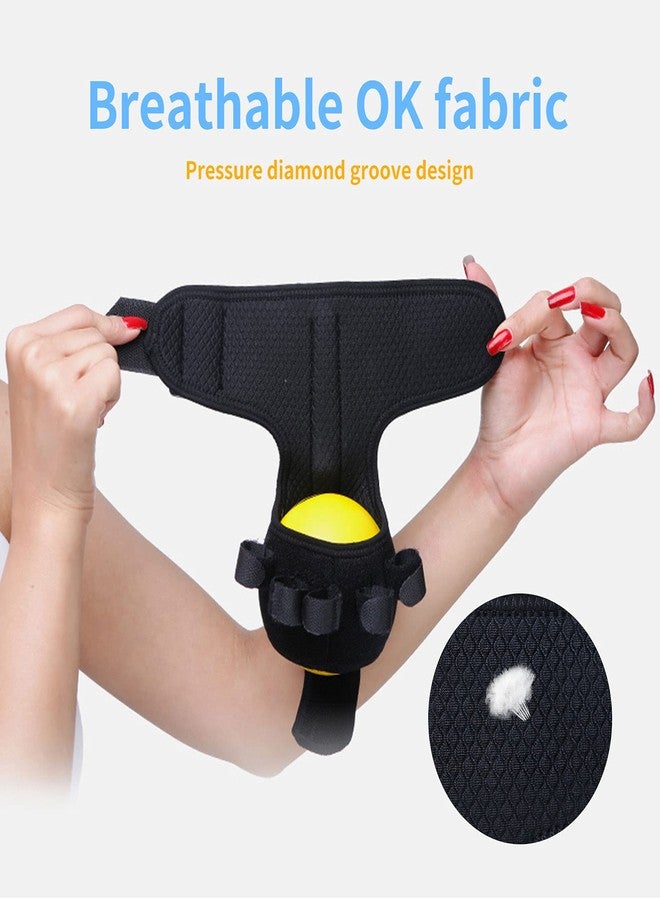 GHORTHOUD Anti-spasticity Ball Splint Hand Finger for Hand Stroke Hemiplegia Finger Recovery Spasm Dystonia Hemiplegia Finger Training Hand Functional Impairment for Children and Men and Women (Medium) - Image 3