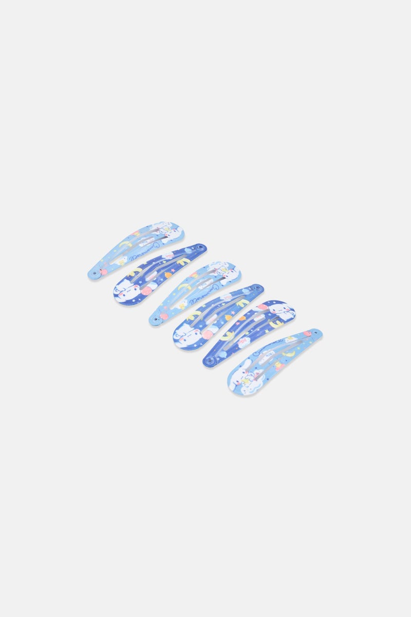 Sanrio Kids Girl 6 Pcs Cinnamoroll Snap Hair Clips, Multicolor - Image 3