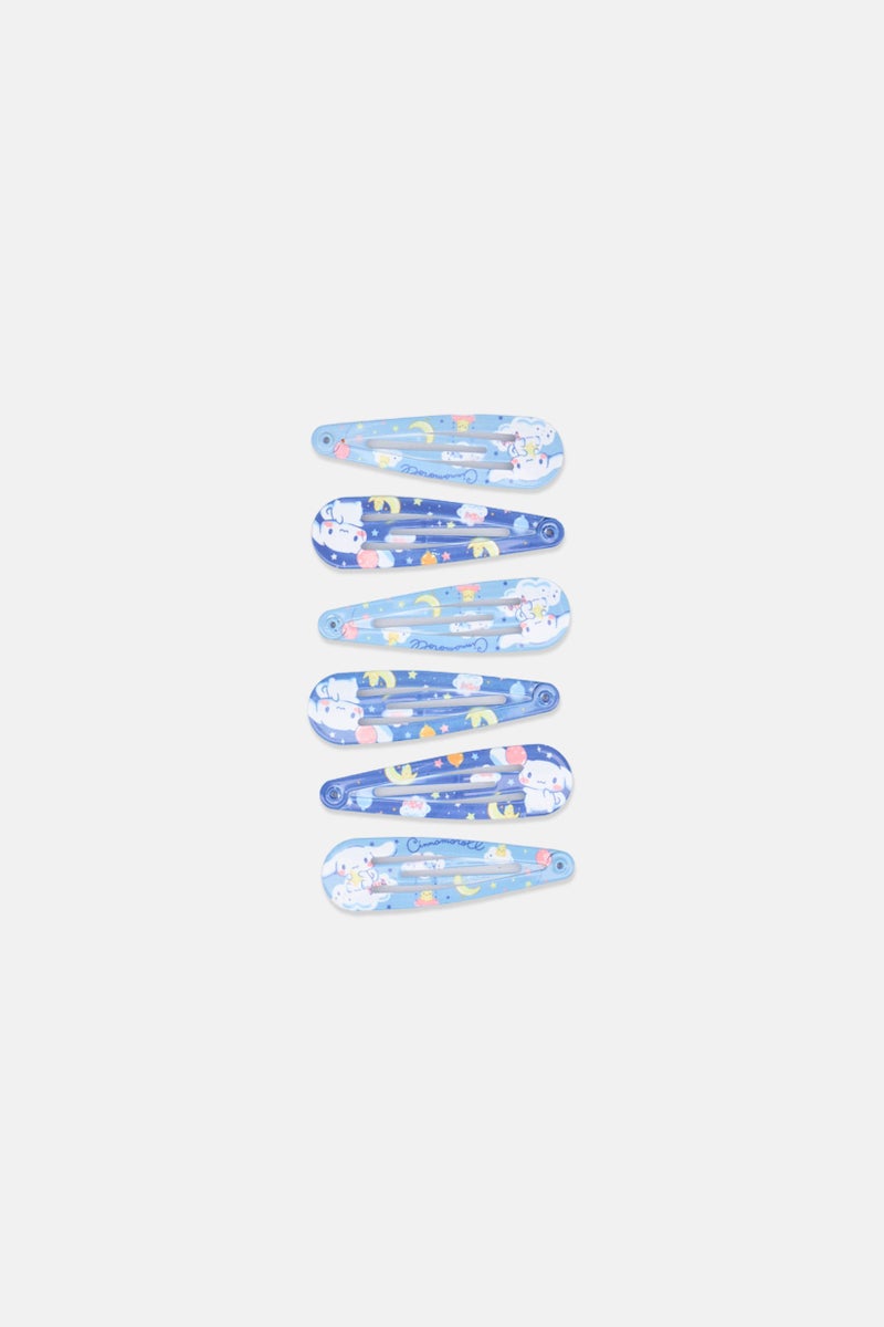 Sanrio Kids Girl 6 Pcs Cinnamoroll Snap Hair Clips, Multicolor - Image 2