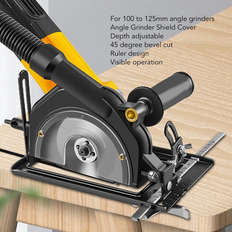 Angle Grinder Safety Guard Cover Adjustable 45 Degree Bracket For 100 125mm Set 5 - Image 5