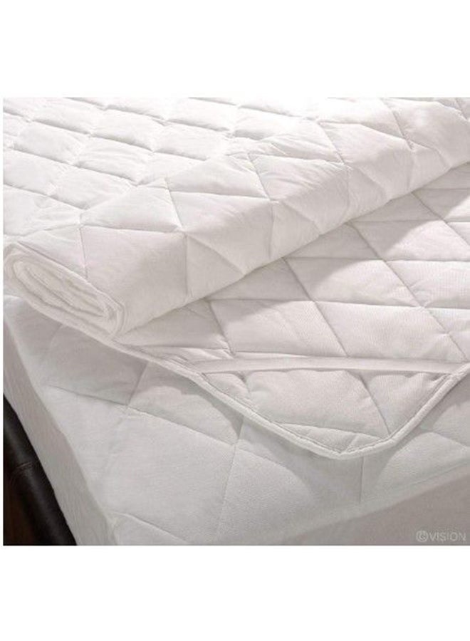 Notte Bianca Matters Protector  Size  180X200 Filled By Fiber Two Layers Poly Cotton With Elastic 4 Sides It Save The Mattress From Sodden And Wetness - Image 3