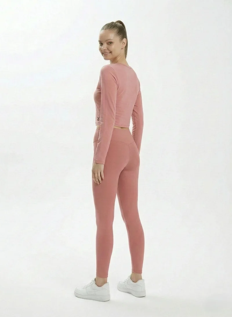Cardio Bunny  Women's Full Sleeve Scoopneck Top for Women | Best Price UAE